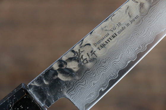 Sakai Takayuki VG10 33 Layer Damascus Petty-Utility 150mm Live oak Lacquered (Kokushin) Handle - Japanny - Best Japanese Knife