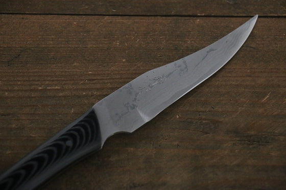 Kazuo Nomura White Steel No.2 Hunter 100mm Black Micarta Handle - Japanny - Best Japanese Knife