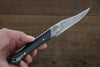 Kazuo Nomura White Steel No.2 Hunter 100mm Black Micarta Handle - Japanny - Best Japanese Knife
