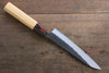 Yu Kurosaki Fujin Blue Super Hammered Petty-Utility  150mm Keyaki (Japanese Elm) Handle - Japanny - Best Japanese Knife