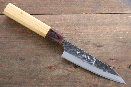 Yu Kurosaki Fujin Blue Super Hammered Petty-Utility 120mm Keyaki (Japanese Elm) Handle - Japanny - Best Japanese Knife