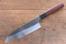  Ogata SG2 Kurouchi Black Finished Santoku 180mm with Shitan Handle - Japanny - Best Japanese Knife