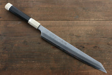  Sakai Takayuki Silver Steel No.3 Damascus Kiritsuke Yanagiba 270mm Ebony with Ring Handle with Sheath - Japanny - Best Japanese Knife