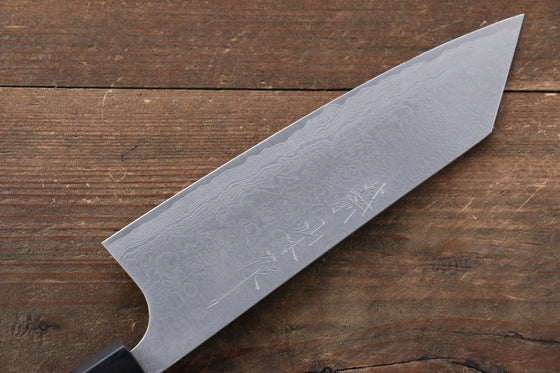 Nao Yamamoto VG10 Black Damascus Bunka Japanese Knife 165mm Walnut Handle - Japanny - Best Japanese Knife