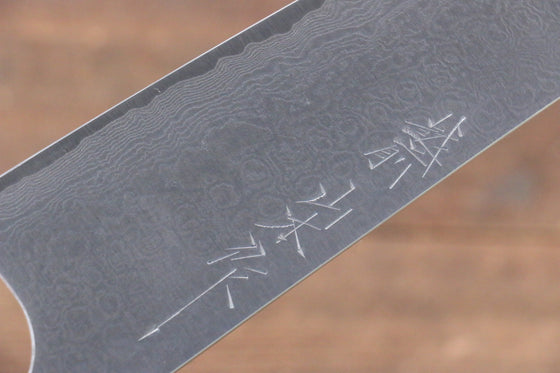 Nao Yamamoto VG10 Black Damascus Bunka Japanese Knife 165mm Walnut Handle - Japanny - Best Japanese Knife