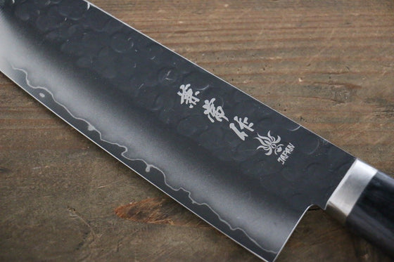 Kanetsune VG1 Hammered Santoku 165mm Pakka wood Handle - Japanny - Best Japanese Knife