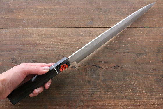 Shigeki Tanaka VG10 Damascus Yanagiba Japanese Knife 270mm Ebony Wood Handle - Japanny - Best Japanese Knife