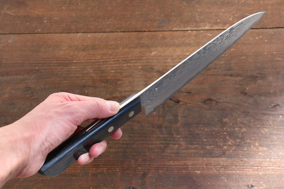 Nao Yamamoto VG10 Black Damascus Gyuto Japanese Knife 180mm Black Pakka wood Handle - Japanny - Best Japanese Knife