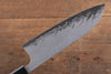 Nao Yamamoto VG10 Black Damascus Santoku  165mm Walnut Handle - Japanny - Best Japanese Knife