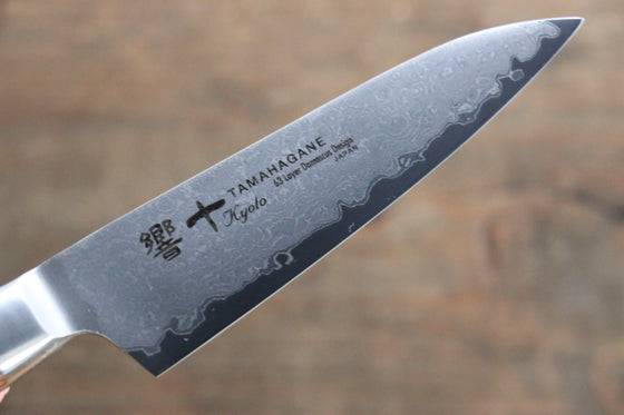 Tamahagane Kyoto 63 Layer Damascus Paring 90mm KP-1109 - Japanny - Best Japanese Knife