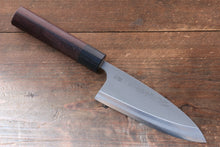  Nao Yamamoto Silver Steel No.3 Nashiji Deba 150mm Shitan Handle - Japanny - Best Japanese Knife