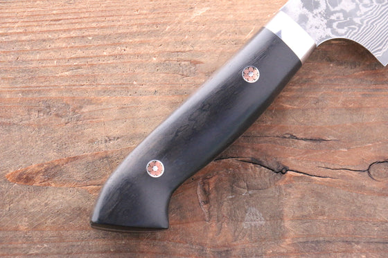 Yoshimi Kato R2/SG2 Damascus Gyuto 210mm Black Persimmon Handle - Japanny - Best Japanese Knife