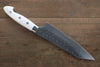 Yu Kurosaki R2/SG2 Hammered Bunka  180mm White Stone Handle - Japanny - Best Japanese Knife