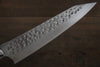 Yu Kurosaki R2/SG2 Hammered Kiritsuke Gyuto Japanese Chef Knife 210mm with White Stone Handle - Japanny - Best Japanese Knife
