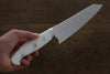 Yu Kurosaki R2/SG2 Hammered Kiritsuke Gyuto Japanese Chef Knife 210mm with White Stone Handle - Japanny - Best Japanese Knife