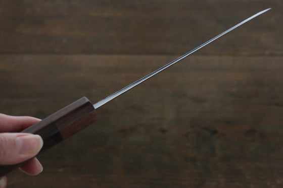Yu Kurosaki Shizuku R2/SG2 Hammered Santoku Japanese Chef Knife 165mm with Shitan Handle - Japanny - Best Japanese Knife
