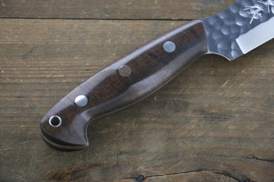 Yu Kurosaki R2/SG2 Hammered Hunter 135mm Acacia Handle - Japanny - Best Japanese Knife