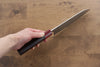 Kunihira VG1 Hammered Santoku 170mm Shitan (ferrule: Red Pakka wood) Handle - Japanny - Best Japanese Knife