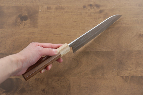 Kunihira VG1 Hammered Santoku 170mm Morado Handle - Japanny - Best Japanese Knife