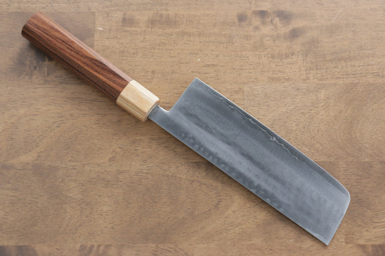 Kunihira VG1 Hammered Nakiri 165mm Morado Handle - Japanny - Best Japanese Knife