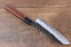 Yu Kurosaki Fujin Blue Super Hammered Santoku 165mm Shitan Handle - Japanny - Best Japanese Knife