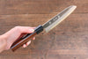 Yu Kurosaki Fujin Blue Super Hammered Santoku 165mm Shitan Handle - Japanny - Best Japanese Knife