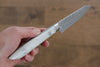 Yu Kurosaki R2/SG2 Damascus Steak 120mm White Acrylic Handle - Japanny - Best Japanese Knife