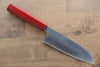 Makoto Kurosaki SPG2 Migaki Finished Santoku 170mm Red Lacquered Handle - Japanny - Best Japanese Knife