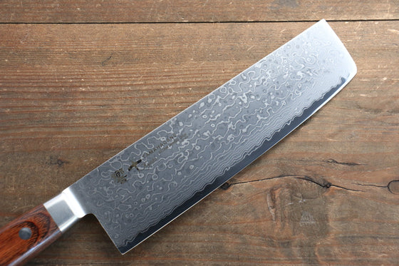 Tamahagane Kyoto 63 Layer Damascus Nakiri 180mm KP-1165 - Japanny - Best Japanese Knife