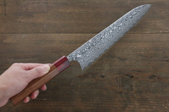 Yoshimi Kato R2/SG2 Damascus Gyuto Japanese Chef Knife 210mm with Honduras Handle - Japanny - Best Japanese Knife