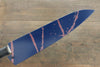 Sakai Takayuki AUS10 45 Layer Damascus Hammered Gyuto 240mm Blue Lacquered Handle with Sheath - Japanny - Best Japanese Knife