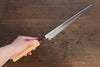 Sakai Takayuki VG10 33 Layer Damascus Japanese Chef Knife Sujihiki 240mm, Gyuto 240mm& Petty 150mm Set with Keyaki Handle(Japanese Elm) - Japanny - Best Japanese Knife