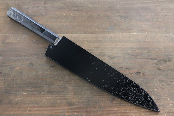 Sakai Takayuki AUS10 45 Layer Damascus Hammered Gyuto 240mm Silver Dots Lacquered Handle with Sheath - Japanny - Best Japanese Knife