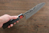 Shigeki Tanaka R2/SG2 Damascus Santoku Japanese Knife 165mm Ebony Wood Handle - Japanny - Best Japanese Knife
