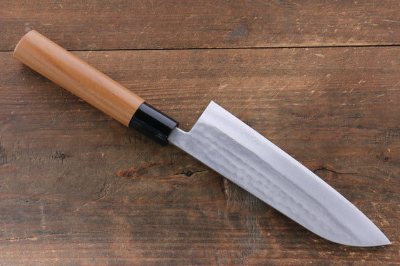 Kunihira Tanryu VG1 Damascus Santoku 170mm Walnut Handle - Japanny - Best Japanese Knife
