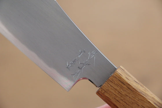 Jikko Fujisan Blue Steel No.2 Petty-Utility 135mm Oak Handle - Japanny - Best Japanese Knife