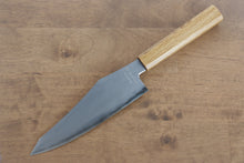  Jikko Fujisan Blue Steel No.2 Santoku Japanese Knife 180mm Oak Handle - Japanny - Best Japanese Knife