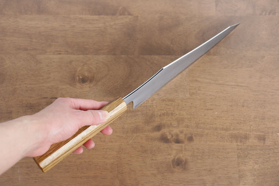 Jikko Fujisan Blue Steel No.2 Gyuto 210mm Oak Handle - Japanny - Best Japanese Knife