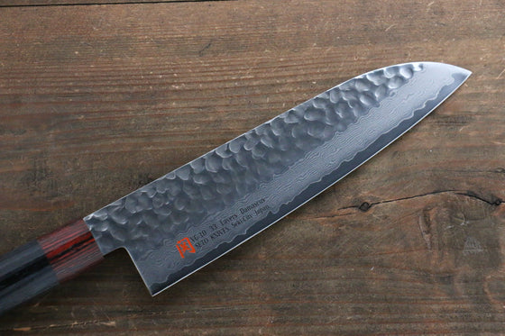 Iseya VG10 33 Layer Damascus Japanese Petty 80mm, Petty 150mm, Santoku, Small Santoku, Gyuto, Nakiri & Sushi Chef Knife 210mm Set - Japanny - Best Japanese Knife