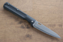  Takeshi Saji R2/SG2 Damascus Folding Petty-Utility 100mm Carbon Fiber Handle - Japanny - Best Japanese Knife