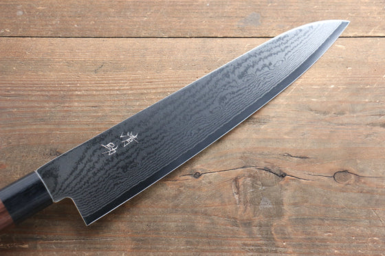 Seisuke VG10 63 Layer Damascus Gyuto 240mm Shitan Handle - Japanny - Best Japanese Knife