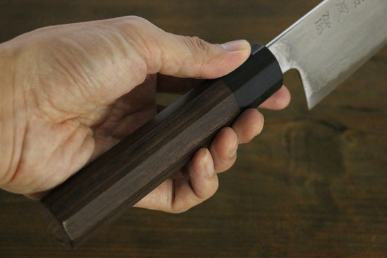 Sukenari ZDP189 Damascus Gyuto 240mm Shitan Handle - Japanny - Best Japanese Knife