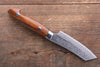 Kazuo Nomura VG10 Damascus Kiritsuke 90mm Ironwood Handle - Japanny - Best Japanese Knife