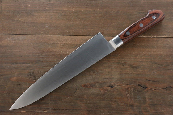 Iseya Molybdenum Gyuto 210mm Mahogany Pakka wood Handle - Japanny - Best Japanese Knife