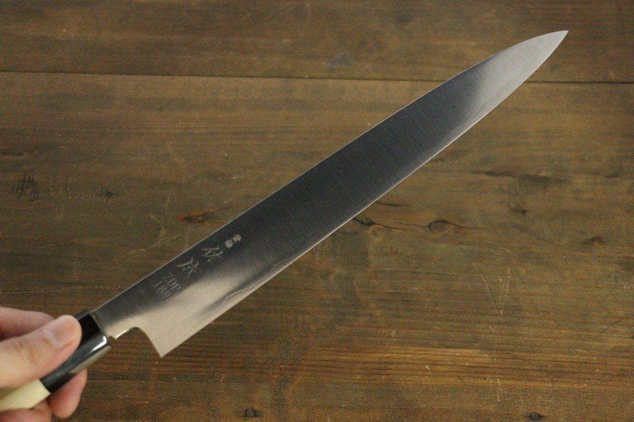Sukenari ZDP189 3 Layer Sujihiki Japanese Knife 270mm Magnolia Handle - Japanny - Best Japanese Knife