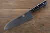 Iseya Molybdenum Steel petty Knife 150mm & Santoku Knife 180mm with Black Packer wood Handle Set - Japanny - Best Japanese Knife
