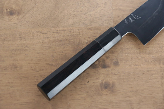 Jikko Fujisan Honyaki White Steel No.3 Kasumitogi Kiritsuke Gyuto 240mm Ebony Wood Handle - Japanny - Best Japanese Knife