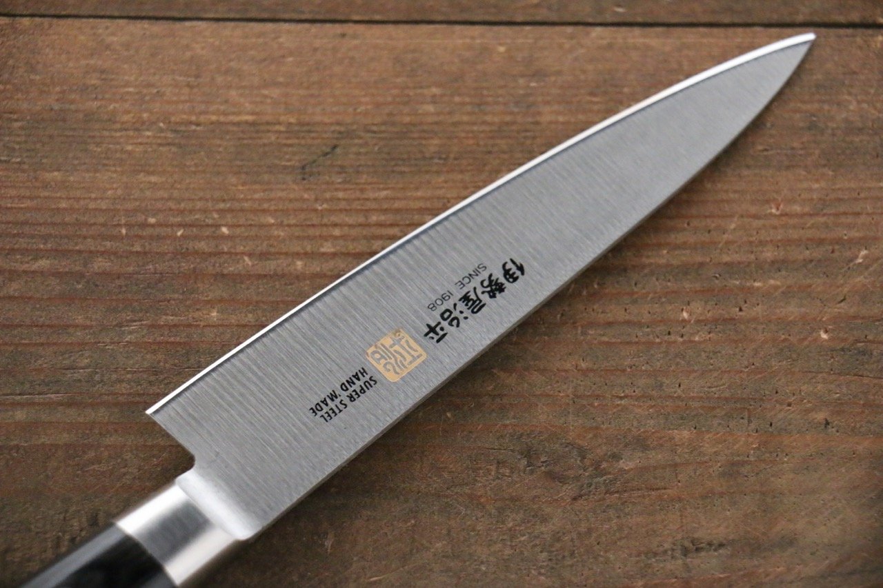 Iseya Molybdenum Petty-Utility 120mm Black Pakka wood Handle - Japanny - Best Japanese Knife
