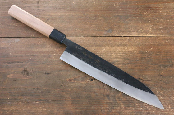 Sakai Takayuki Blue Steel No.2 Kurouchi Gyuto 240mm Walnut Handle - Japanny - Best Japanese Knife