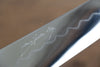 Jikko Honyaki White Steel No.3 Mirrored Finish Kiritsuke Gyuto 210mm Ebony Wood Handle - Japanny - Best Japanese Knife